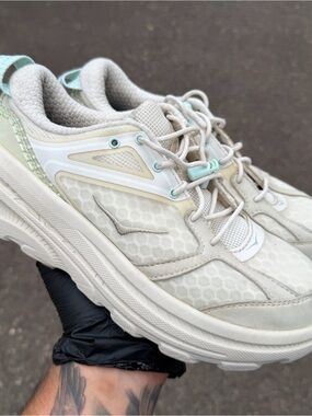 Hoka One One Bondi B3LS Sneakers Womens 8 Gray Athletic Running Comfort